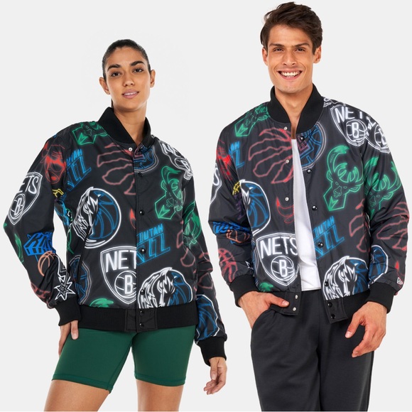 NBA New Era Teams Bomber Jacket Unisex